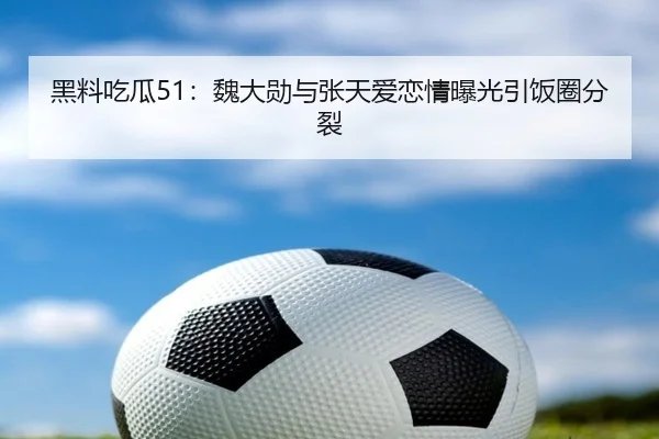黑料吃瓜51：魏大勋与张天爱恋情曝光引饭圈分裂